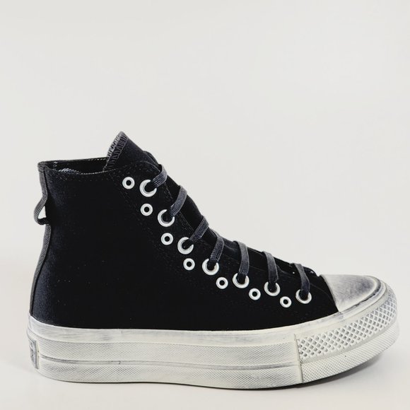 Converse CTAS Hi Lift Punk Black/Egret Women's Platform Sneakers A07679C NWT - Picture 2 of 6